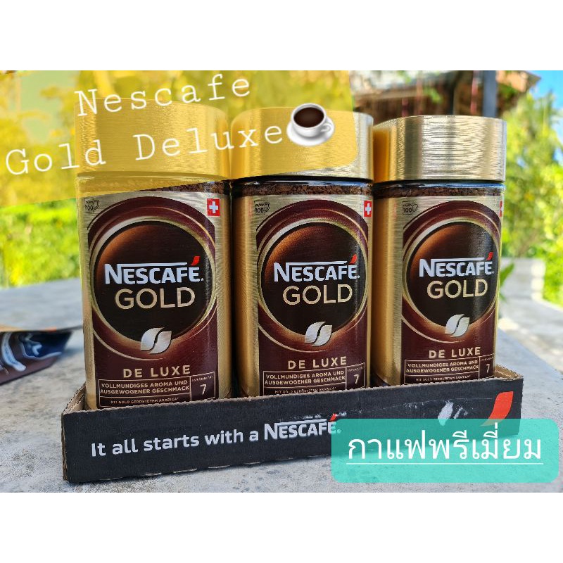 [พร้อมส่ง] Nescafe Gold 200g. 💯%Imported ☕ De luxe  ☕ All Italiana