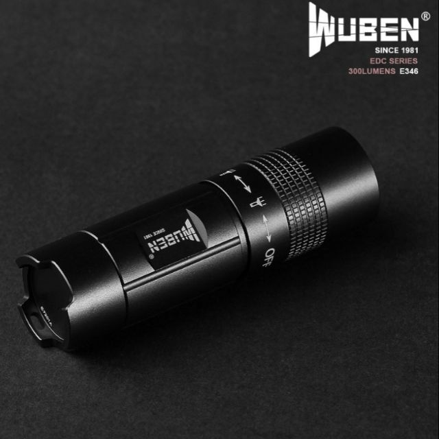 Wuben E346 Cree XP-G2 Mini Flashlight ไฟฉาย 16340 ไฟฉายพวงกุญแจ มินิไฟฉาย