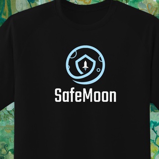 Fy SAFEMOON CRYPTO เสื้อยืดผ้าฝ้ายผสม สีดํา ทรงหลวม สไตล์ฮิปฮอป สําหรับผู้ชาย ผู้หญิง