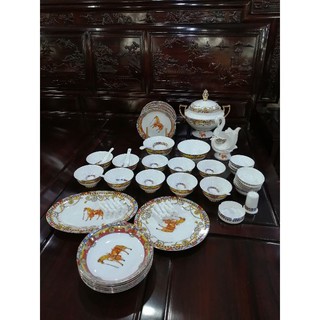 Dinner set find bone porcelain 60 piecesชุดจานชาม60ชิ้น