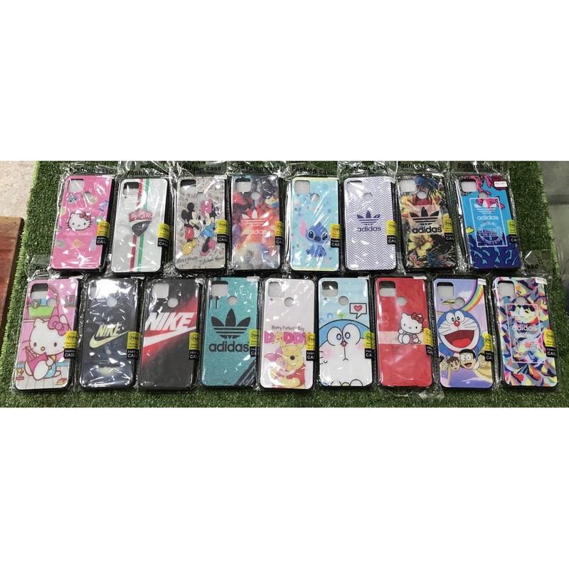 เคส Redlme C12 ตูนย์หลังกระจก 3D ไม่ลอก ขอบยางกันกระแทก
