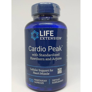 ช่วยให้หัวใจทำงานได้อย่างมีประสิทธิภาพ : Life Extension Cardio Peak with Standardized Hawthorn and Arjuna 120 แคปซูล