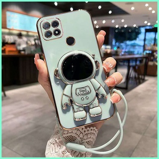 เคส OPPO A15 เคส OPPO A15S เคส OPPO A77S เคส OPPO A16 A57 4G A54 A55 4G A5S A7 A12 F9 A9 2020 A5 2020 A95 A74 เคสโทรศัพท์มือถือแบบนิ่ม ขอบตรง ลายอวกาศ พร้อมที่ตั้งวาง สําหรับ