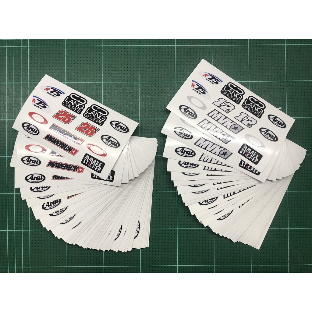 Arai สติ๊กเกอร์ติดชิว หมวกกันน็อค Arai 3M แท้ ลาย MVK - รูปที่ 3