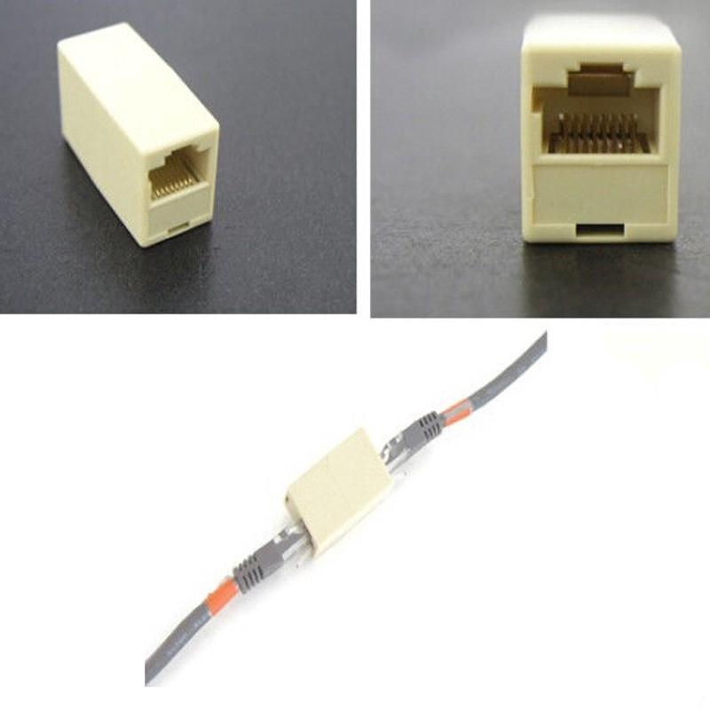 Rj45 Cat 5 E เครือข่ายอินเตอร์เน็ต Lan Joiner Coupler