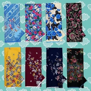 ผ้าถุงคุณภาพดีลายพิมพ์ปาเต๊ะ batik กว้าง 2 เมตร เย็บเรียบร้อย V.1 มีเก็บเงินปลาย