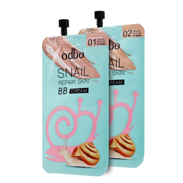 Odbo Snail Repair Skin BB Cream ชนิดซอง ขนาด 10ml.OD-431