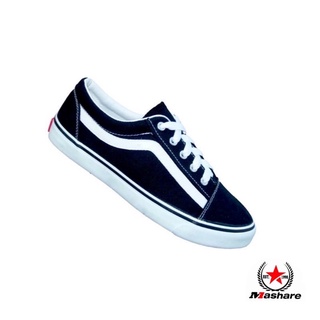 🔥ถูกที่สุด รองเท้าผ้าใบทรง Vans Old Skool สุดเท่ ยี่ห้อ🔸Mashare รุ่น V7🔸รองเท้าทรงแวน