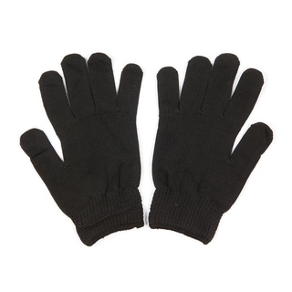 ถุงมือถัก ดำ (แพ็ค12) ไมโครเท็กซ์ ECO ถุงมือยาง Knit Gloves Black (Pack12) Microtex ECO