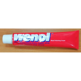 ครีมขัดโลหะ Wenol 50กรัม100กรัม,Metal polishing cream Wenol 50g.100g. (1หลอด)