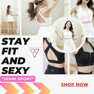 VWO2023 Zip Sportbra 002 / Skirts 001 (White/Black)