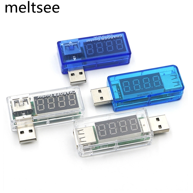 มิเตอร์ดิจิทัล USB ทดสอบแบตเตอรี่โทรศัพท์ ขนาดเล็ก จอแสดงผลดิจิตอลร้อน Mini USB Power Current เครื่องวัดแรงดันไฟฟ้าเครื่องทดสอบแบบพกพามินิ Current และแรงดันไฟฟ้าเครื่องตรวจจับ Charger Doctor