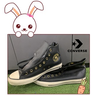 รองเท้า Converse AS Gold Star Leather Hi Black Gold ของแท้