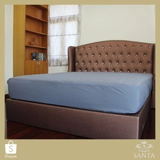 SANTA ผ้ารองกันเปื้อน ที่นอน สีเทา Premium Supersoft Protector
