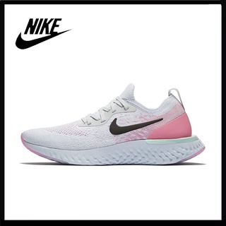 ข้อเสนอพิเศษ ของแท้ Nike Epic React Flyknit รองเท้าผ้าใบผู้ชายและผู้หญิง