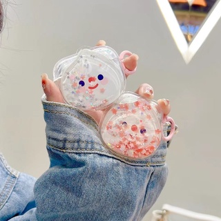Disney เคสหูฟังไร้สาย กันกระแทก ลายการ์ตูนดิสนีย์ดิสนีย์ พีช แต่งกลิตเตอร์น่ารัก สําหรับ F9