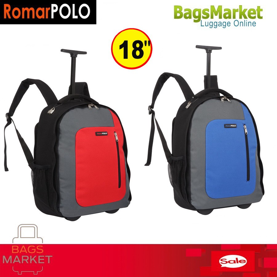 🔥9889Shop🎒 Romar Polo กระเป๋า กระเป๋าเป้ล้อลาก Code R12728" รุ่นนี้ขายดีมีให้เลือก 4 จร้า ของแท้ 💯