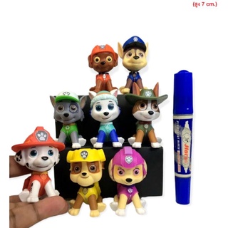 โมเดล Paw Patrol สุนัขกู้ภัย พาวพาโทรล เซ็ท8ตัว ขนาด7cm.