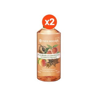 [แพ็คคู่] Yves Rocher Energizing Peach Star Anise Shower Gel 400ml