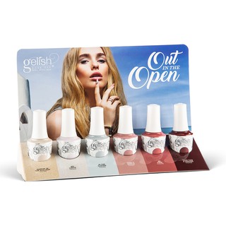 Gelish Out in The Open collection 15 ml.สีเจลโทนเอิธโทน กลิ่นอายของทะเล สีสันเรียบหรู ทาต่อเนื่องได้