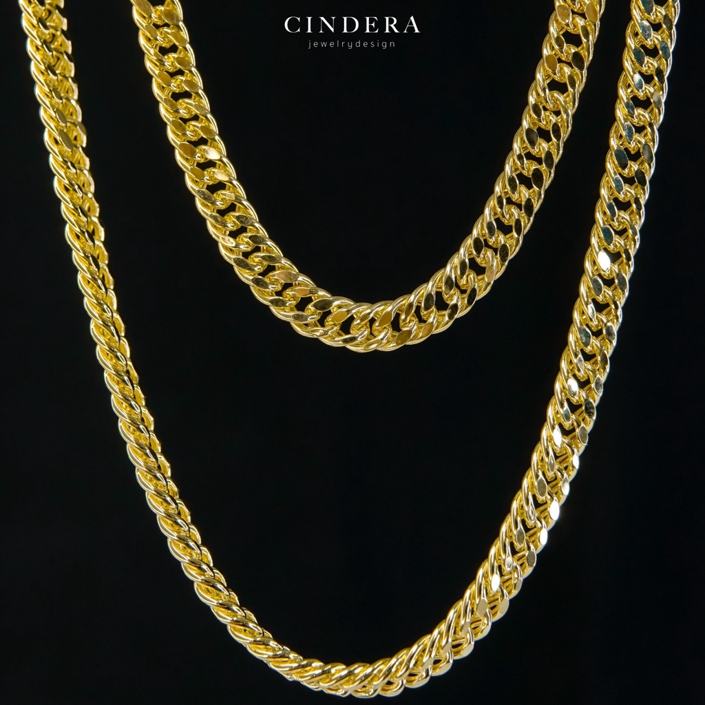 สร้อยคอทองคำแท้ 9K ITALY 🇮🇹 เลสแบนแฟนซี 4มิล สร้อยคอทอง นำเข้าจากประเทศ อิตาลี แท้ มีใบรับประกันสินค