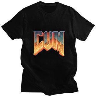 [S-5XL]เสื้อยืดลําลอง แขนสั้น พิมพ์ลายกราฟฟิค Doom Cum เข้ากับทุกการแต่งกาย สไตล์วินเทจ แฟชั่นฤดูร้อน สําหรับผู้ชาย 5760