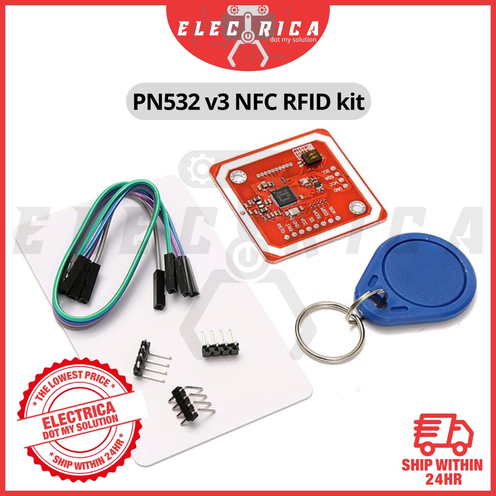 RC522 PN532 เครื่องอ่านการ์ด NFC RFID (ครบชุด)