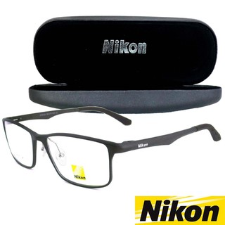 Nikon แว่นตารุ่น CX-6326 C-4 สีน้ำตาล กรอบแว่นตา Eyeglass frame ทรงสปอร์ต อลูมิเนียม Aluminium ขาสปริง