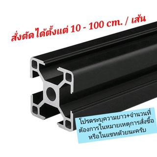 *พร้อมส่ง* (1-003) อลูมิเนียมโปรไฟล์ Aluminium Profile 3030 (Black)