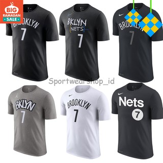 Nike NBA Brooklynets No. เสื้อยืด ลายบาสเก็ตบอล 7 Kevin Durant Icon