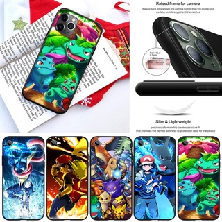 Fl80 เคสโทรศัพท์มือถือแบบนิ่ม ลายโปเกม่อน สําหรับ iPhone 13 12 Pro Max Mini XS Max X