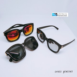 แว่นกันแดด เลนส์ HD Polarized ทรงเหลี่ยม รหัส SGPO28