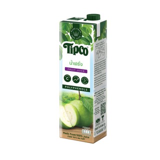 น้ำฝรั่ง 100% 1 ลิตร ทิปโก้ 100% Guava juice 1 liter Tipco