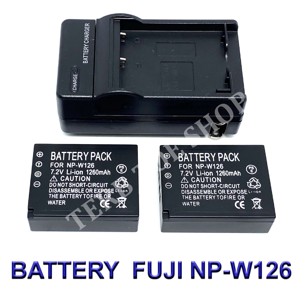 NP-W126 / W126 / W126S Battery and Charger For Fujifilm XA10,XA7,XA5,XA3,XA2,XA1,XE2,XT1,XT2,XT3,XT10,XT20,XT100,XT200
