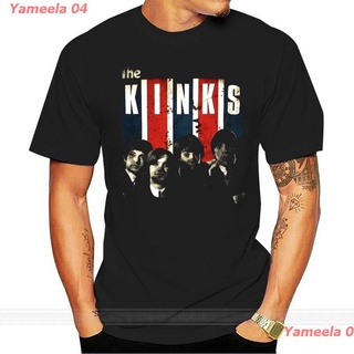 ผ้าฝ้ายคอกลมYameela 04 2021 เสื้อยืดพิมพ์ลายกราฟฟิค The Kinks สไตล์วินเทจสําหรับผู้ชาย salefrom S-4XL