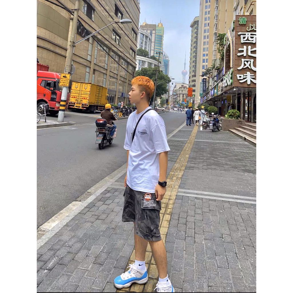 เสื้อยืดแขนสั้นผู้ชาย พิมพ์ลายเท่ๆใส่สบาย มี 2 สี ขาว/ดำ - รูปที่ 4