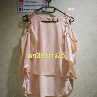 มือ1 เสื้อแฟชั่น ผ้าซิลค์ชีฟอง ขนาดตามรูป