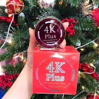 4k plus Whitening night cream Goji Berry 4เคพลัส โกจิเบอรี่ ไนท์ครีม(20 g.)เพิ่ม คอลลาเจน  ช่วยลดรอยสิว ฝ้า ทำให้หน้าขาว