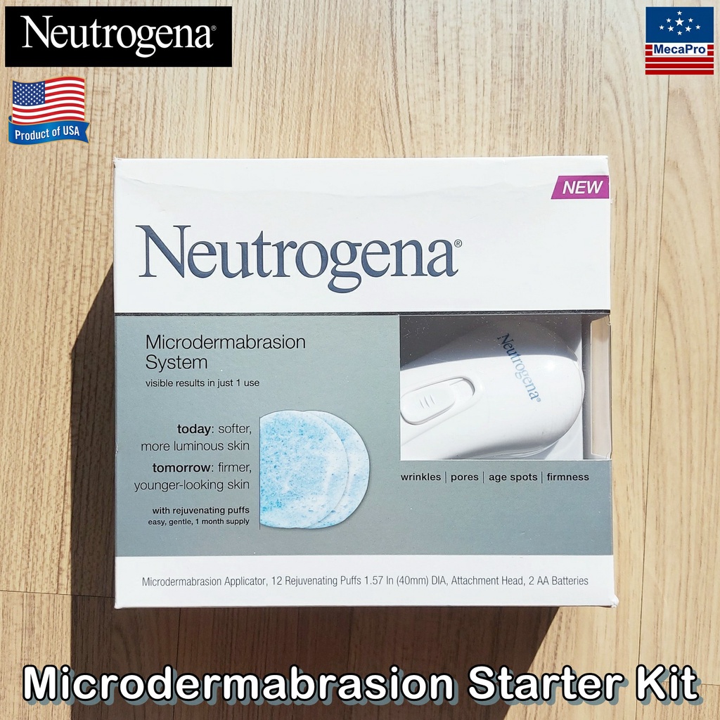 Neutrogena® Microdermabrasion Starter Kit นูโทรจีน่า เครื่องนวดหน้า ไมโครเดอร์มาเบรชั่น สครับผิว