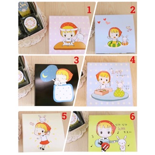 กล่องขนม ลายการ์ตูนเกาหลี (แพ็ค10ใบ)**พร้อมส่ง**