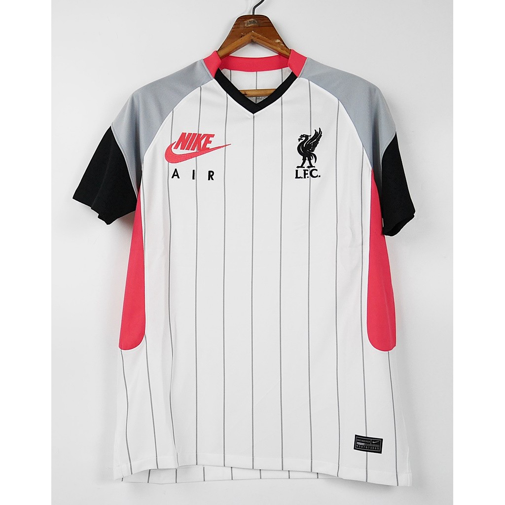 ส่งฟรี [XL44][พิมพ์โค้ดINCDEL15ก่อนชำระลด15%]LIVERPOOL AWAY 4TH WHITE 2020 2021 FOOTBALL SHIRT SOCCER JERSEY