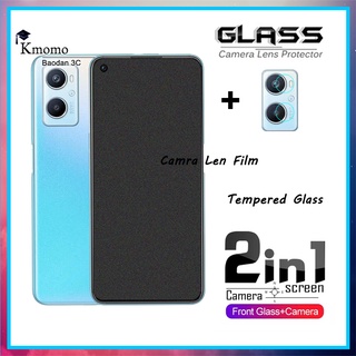 2 in 1 ฟิล์มกระจกนิรภัยกันรอยหน้าจอ เนื้อแมตต์ กันรอยนิ้วมือ สําหรับ Samsung Galaxy A73 A53 A33 A23 A13 4G 5G A72 A32 A52 A52s A51 A71 5G A42 A31