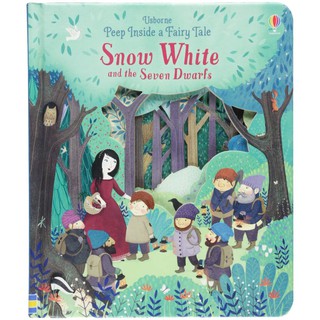 หนังสือนิทานภาษาอังกฤษ Peep inside a Fairy Tale Snow White and the Seven Dwarfs (Board book)