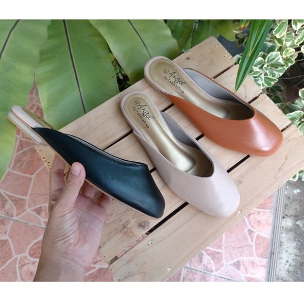 รองเท้าเปิดหลัง คนเท้าใหญ่ รองเท้าบิ๊กไซส์  Bigsize 37 - 48 Ladybigshoes B02 คนเท้าใหญ่อวบ ใส่สบาย