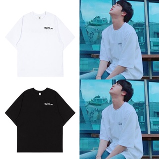 KPOP BTS JIN เดียวกันผ้าฝ้ายเสื้อยืด Plus ขนาดสไตล์เกาหลีหลวมพิมพ์ผู้ชายและผู้หญิงแขนสั้นคู่แฟชั่นเสื้อผ้าฤดูร้อนเสื้อลำ