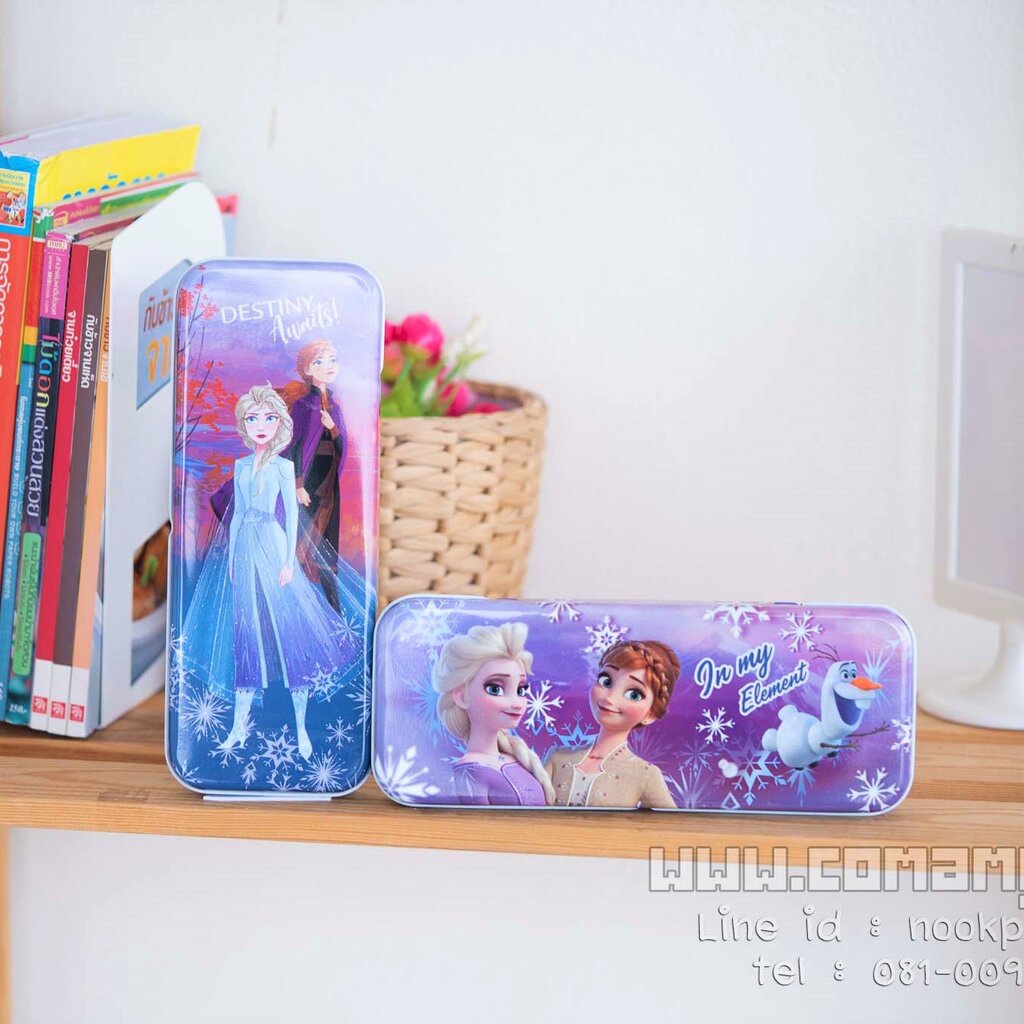 กล่องดินสอ กล่องเหล็ก2ชั้นเอลซ่า&อันนา (FrozenII) ลิชสิทธิ์แท้ MT