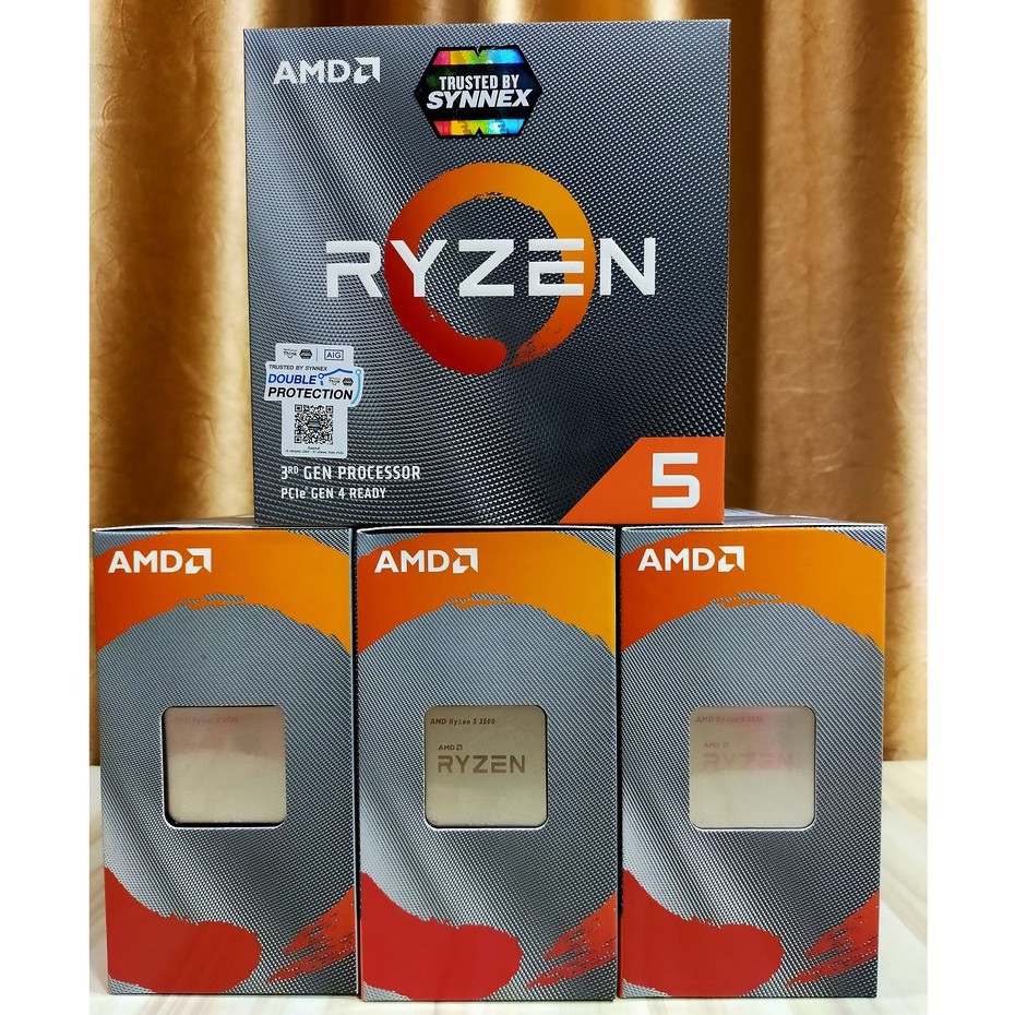 AMD Ryzen 5 3500 6C/6T 3.6GHz (Boost 4.1GHz) R5 3500 AM4 (ของใหม่ มือ1 ...