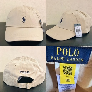 พร้อมส่ง 🛒หมวกแก็ป POLO ralphlauren สีครีม 🐻