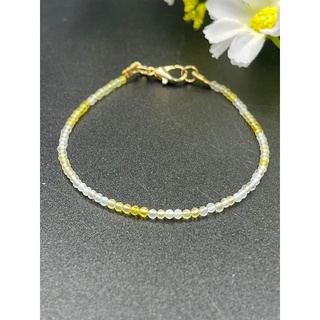 yellow quartz shaded ควอตซ์สีเหลืองแรเงา2mm