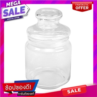 ขวดโหลแก้ว 0.5 ลิตร กลมฝาดึงใส OCEAN POP JAR ขวดโหล GLASS CANISTER WITH PULL LID 0.5L OCEAN POP JAR CLEAR